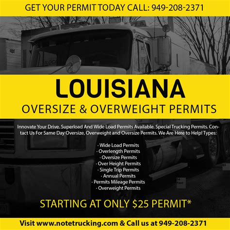 louisiana oversize permits online